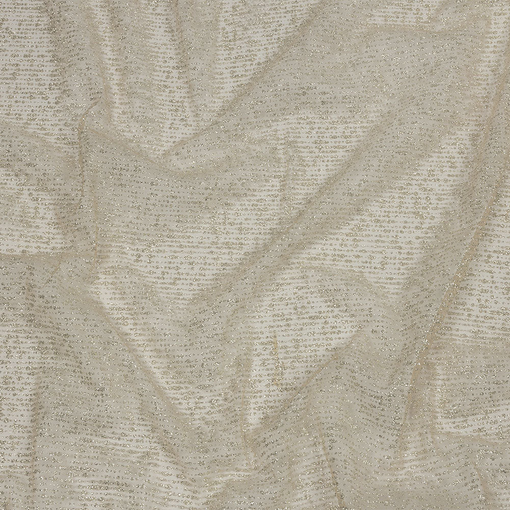 Glitter Tulle - Champagne and Silver Abstract Striations - Flare Collection Glitter Tulle - Champagne and Silver Abstract Striations - Flare Collection