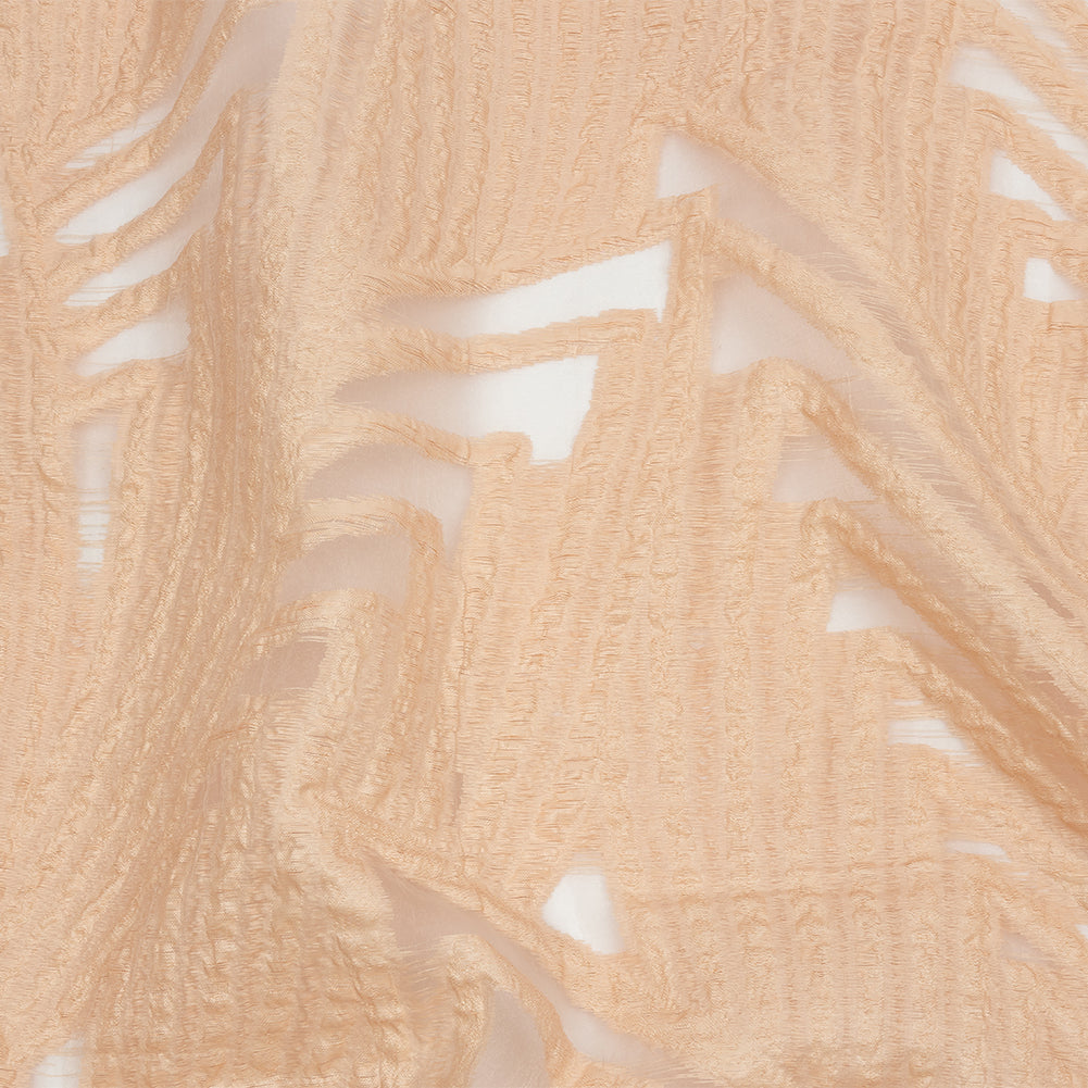Metallic Peach Overlapped Nested Triangles Luxury Burnout Brocade Metallic Peach Overlapped Nested Triangles Luxury Burnout Brocade