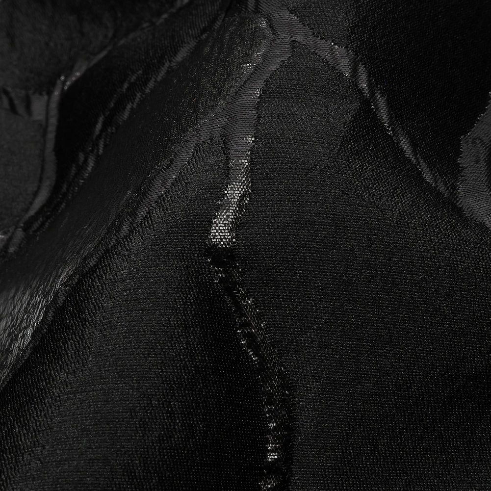 Metallic Black Abstract Luxury Burnout Brocade Metallic Black Abstract Luxury Burnout Brocade