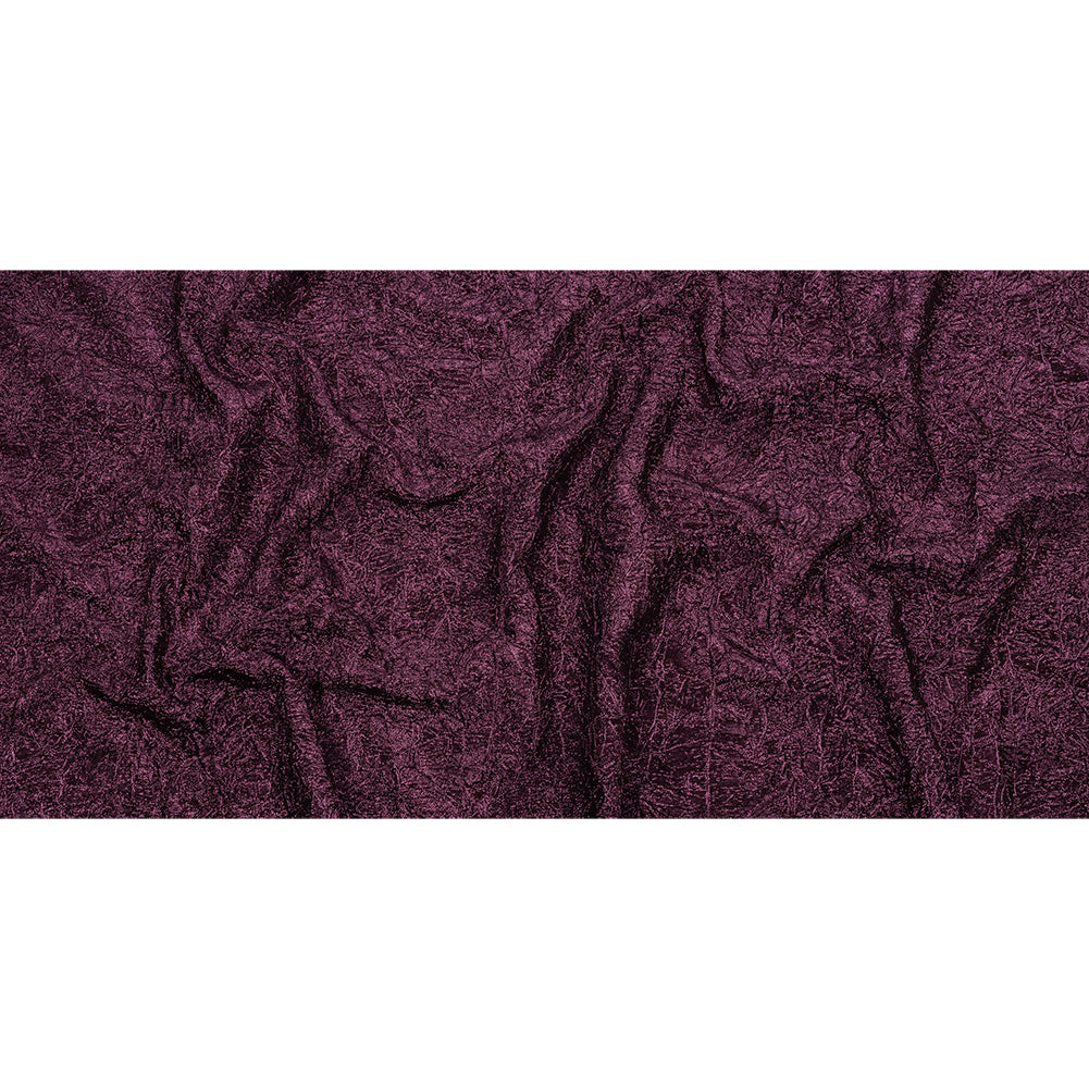 Astrolabe Metallic Dark Magenta Crinkled Luxury Brocade with Black Backing - Full Astrolabe Metallic Dark Magenta Crinkled Luxury Brocade with Black Backing - Full