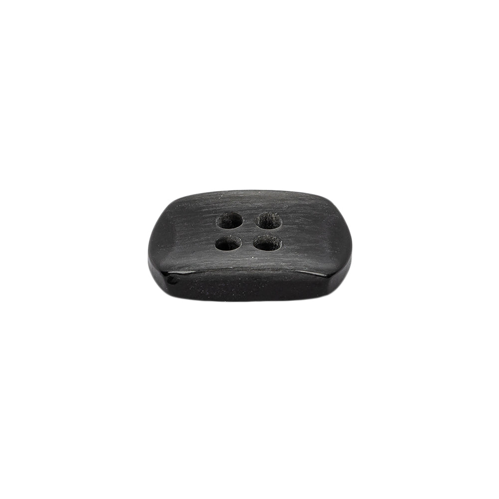 Italian Smoky Iridescent Rectangular 4-Hole Plastic Button - 28L/18mm Folded Italian Smoky Iridescent Rectangular 4-Hole Plastic Button - 28L/18mm Folded