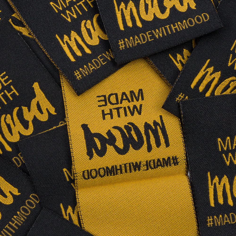 Made with Mood Sew-in Woven Labels - 5 Pieces Detail