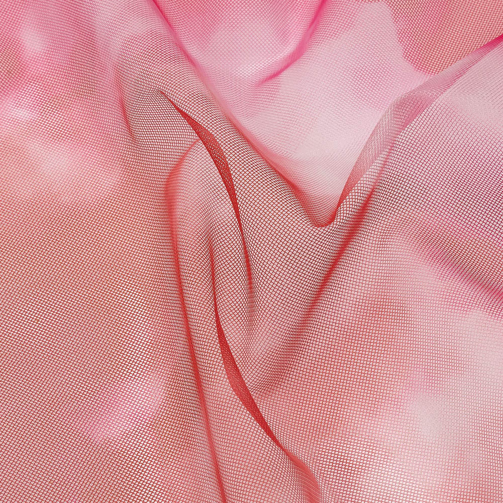 Pink and Red Abstract Watercolor Printed Tulle Pink and Red Abstract Watercolor Printed Tulle