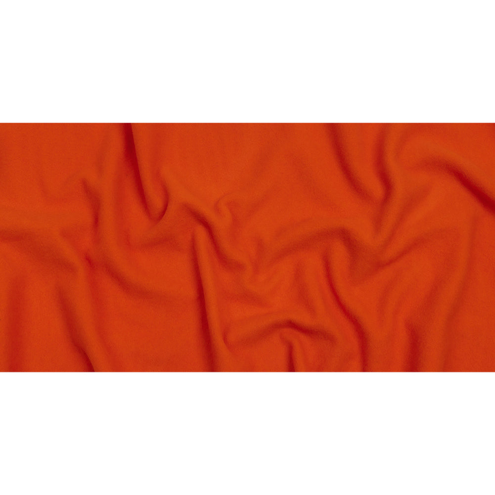 Wool and Cashmere Coating Made in Italy - Red Orange - Alberini Collection Wool and Cashmere Coating Made in Italy - Red Orange - Alberini Collection