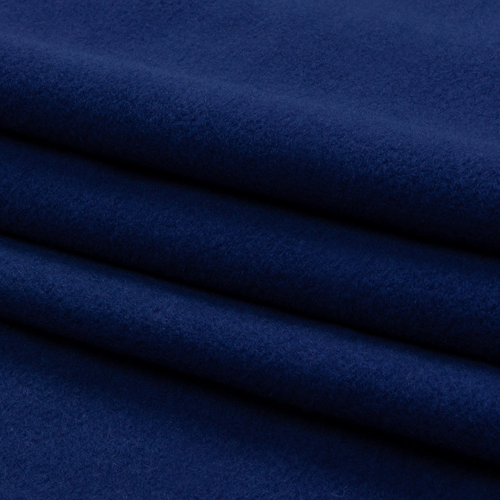 Wool and Cashmere Coating Made in Italy - Cobalt Blue - Alberini Collection Wool and Cashmere Coating Made in Italy - Cobalt Blue - Alberini Collection