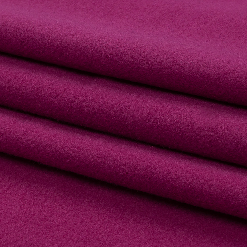 Wool and Cashmere Coating Made in Italy - Rose Violet - Alberini Collection Wool and Cashmere Coating Made in Italy - Rose Violet - Alberini Collection