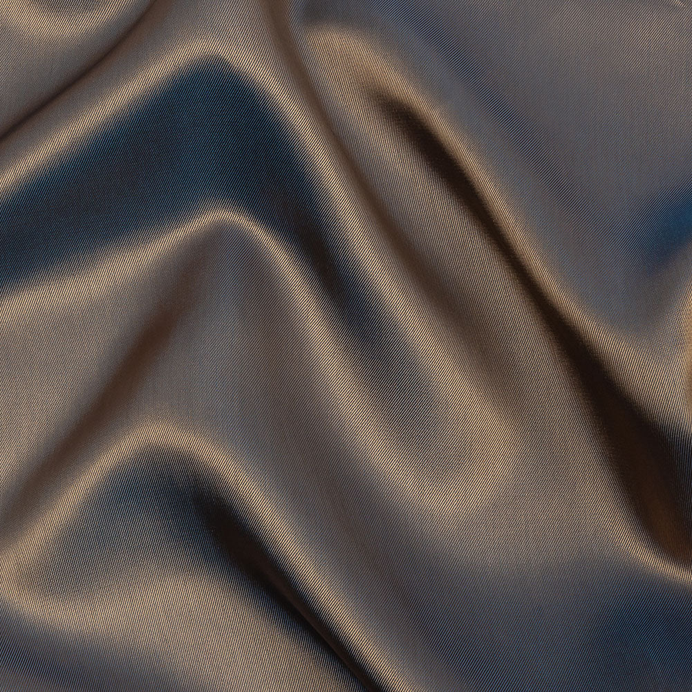 Iridescent Twill Lining - Blue and Beige Iridescent Twill Lining - Blue and Beige