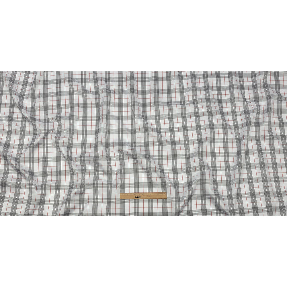 White, Black and Red Plaid Lining - Full White, Black and Red Plaid Lining - Full