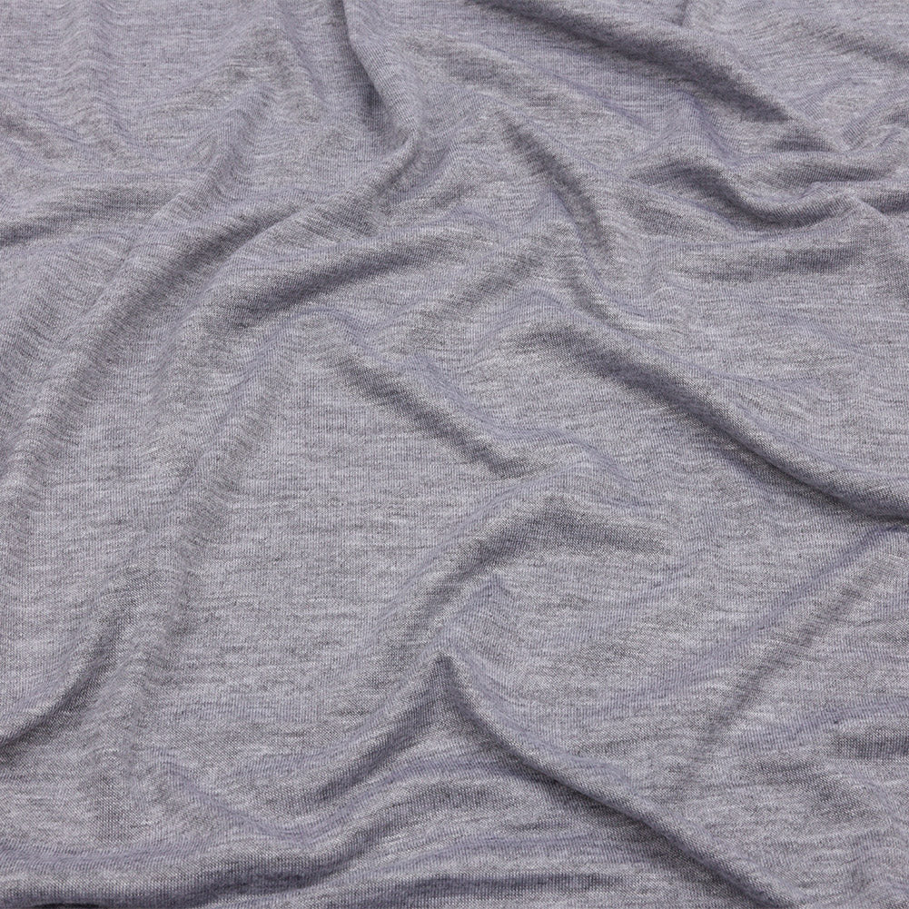 Heathered Gray Stretch Rayon Jersey Heathered Gray Stretch Rayon Jersey