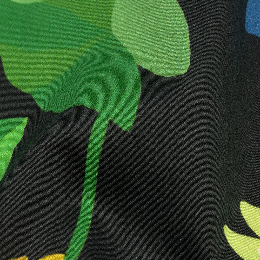 Mood Exclusive Black Highrise Blooms Stretch Cotton Sateen Folded Mood Exclusive Black Highrise Blooms Stretch Cotton Sateen Folded