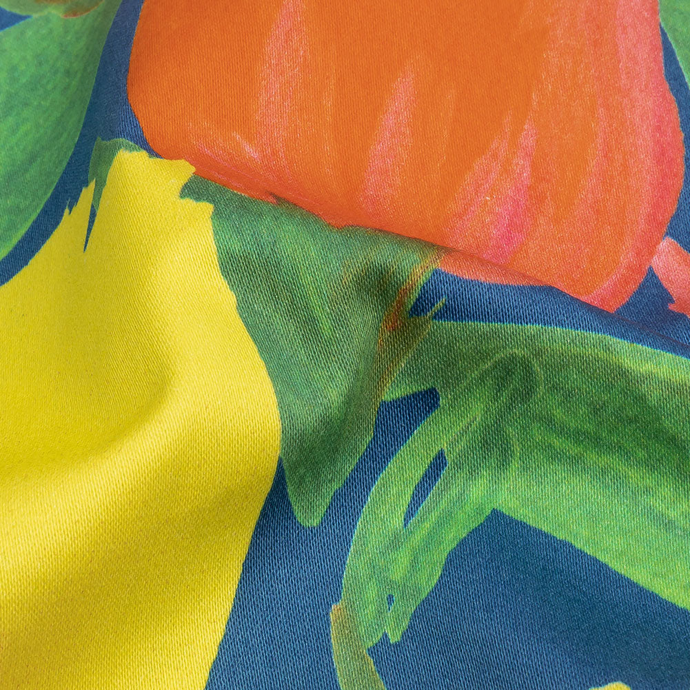 Mood Exclusive Blue Keukenhof Stretch Cotton Sateen Detail Mood Exclusive Blue Keukenhof Stretch Cotton Sateen Detail