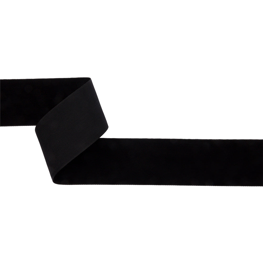 Japanese Black Rayon Velvet Ribbon - 1.5" Japanese Black Rayon Velvet Ribbon - 1.5"