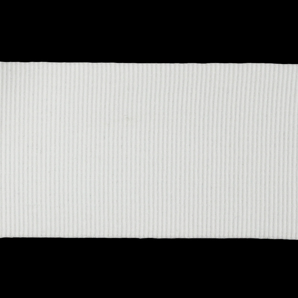 White Stretch Grosgrain Trim - 1.625" Detail White Stretch Grosgrain Trim - 1.625" Detail
