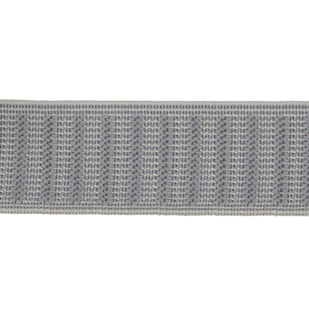Gray Ribbed Elastic Trim - 1" Detail Gray Ribbed Elastic Trim - 1" Detail