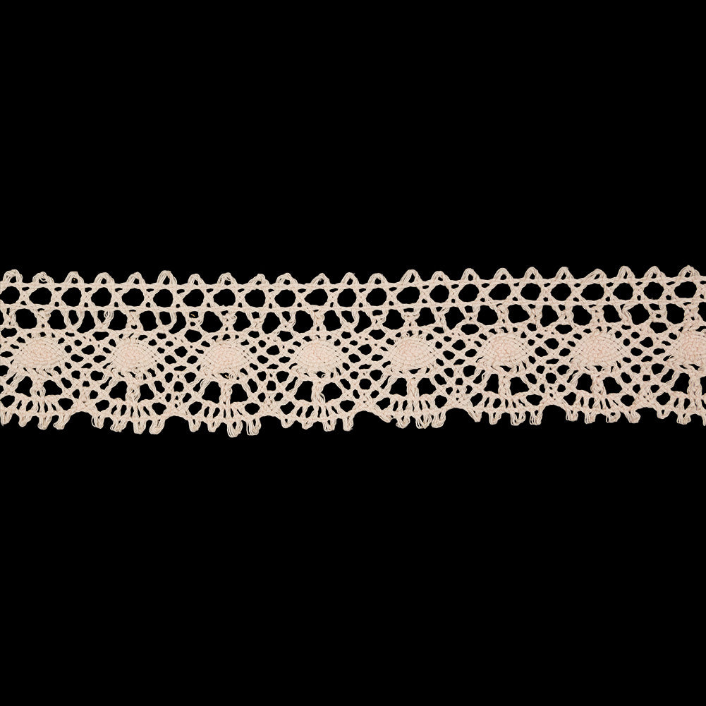 Pale Peach Scalloped Classic Crochet Lace Trim - 2" Pale Peach Scalloped Classic Crochet Lace Trim - 2"