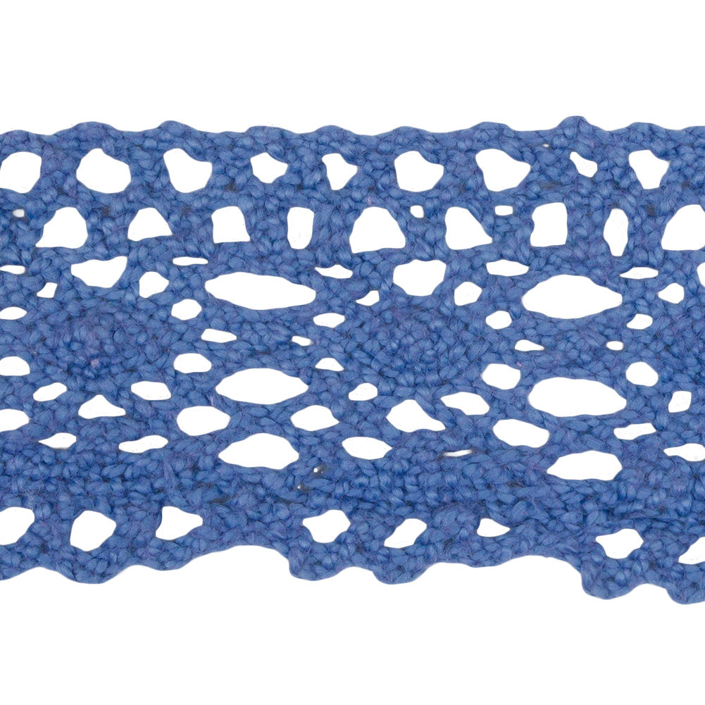 Sky Blue Classic Crochet Lace Trim - 2" Detail Sky Blue Classic Crochet Lace Trim - 2" Detail