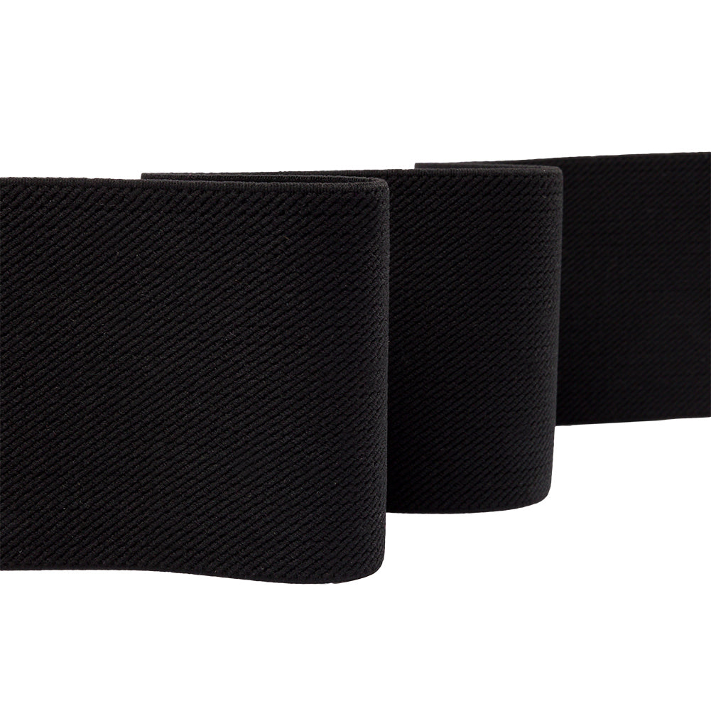 Black Twill Faced Elastic Trim - 2.875" Black Twill Faced Elastic Trim - 2.875"