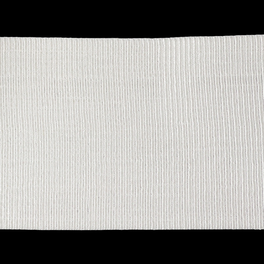 White Heavy Stretch Grosgrain Trim - 2" Detail White Heavy Stretch Grosgrain Trim - 2" Detail