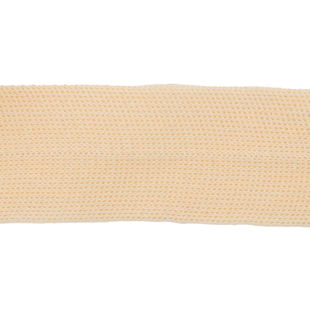 Beige Cotton Knit Foldover Trim - 1.25" Detail Beige Cotton Knit Foldover Trim - 1.25" Detail