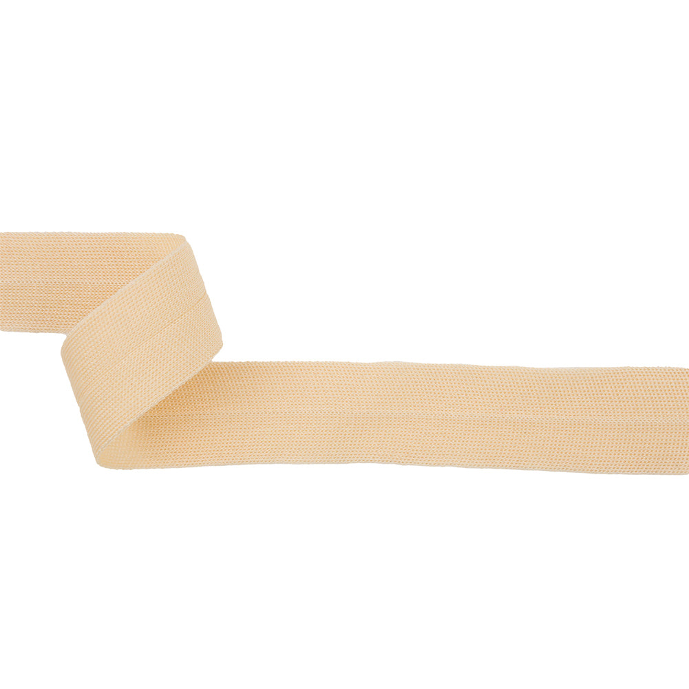Beige Cotton Knit Foldover Trim - 1.25" Beige Cotton Knit Foldover Trim - 1.25"