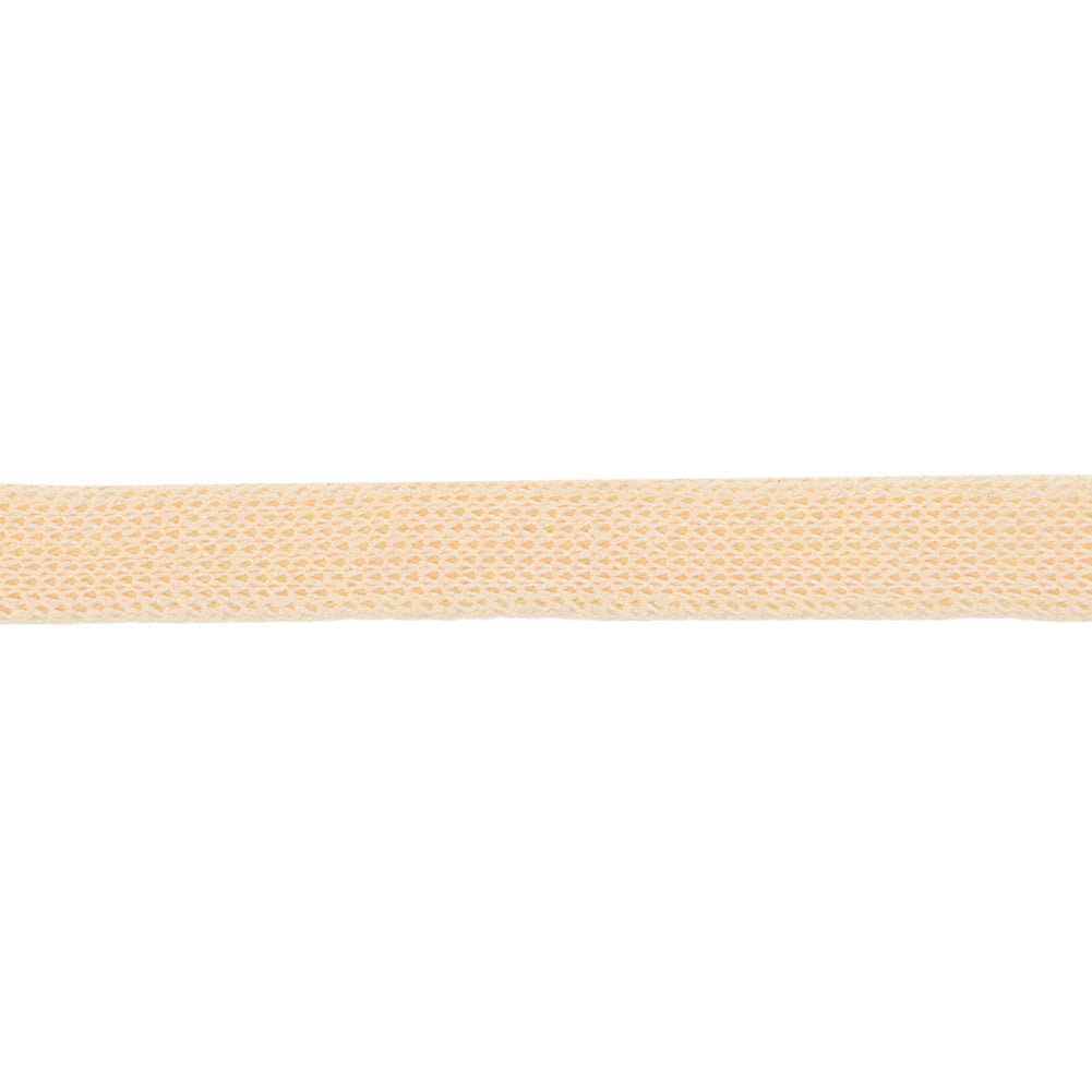Beige Cotton Knit Trim Tape - 0.375" Detail Beige Cotton Knit Trim Tape - 0.375" Detail