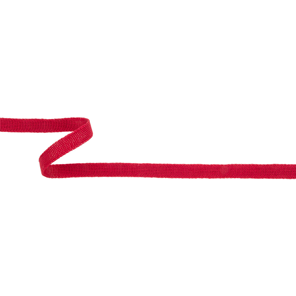 Carmine Cotton Knit Trim Tape - 0.375" Carmine Cotton Knit Trim Tape - 0.375"