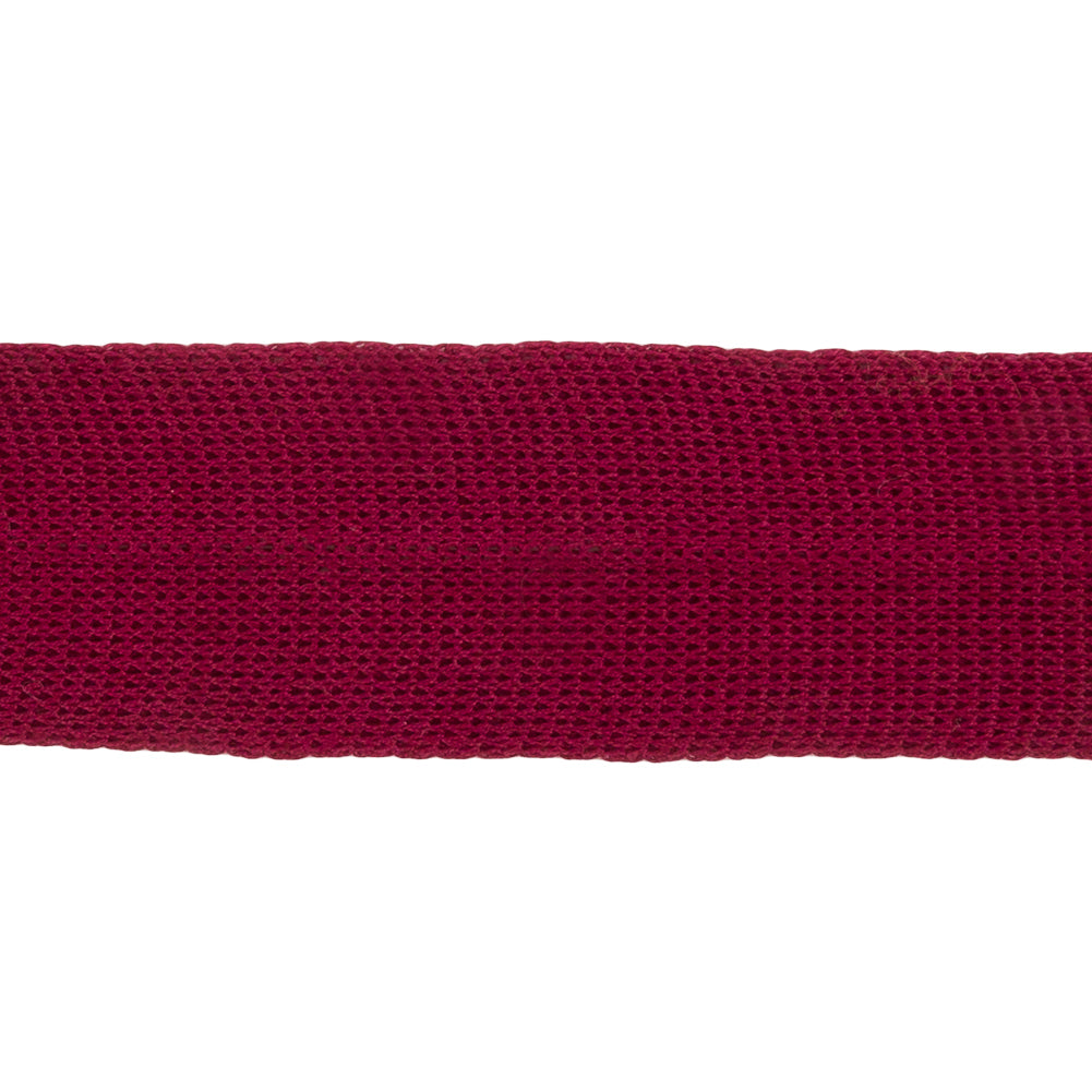Wine Cotton Knit Foldover Trim - 1.25" Detail Wine Cotton Knit Foldover Trim - 1.25" Detail