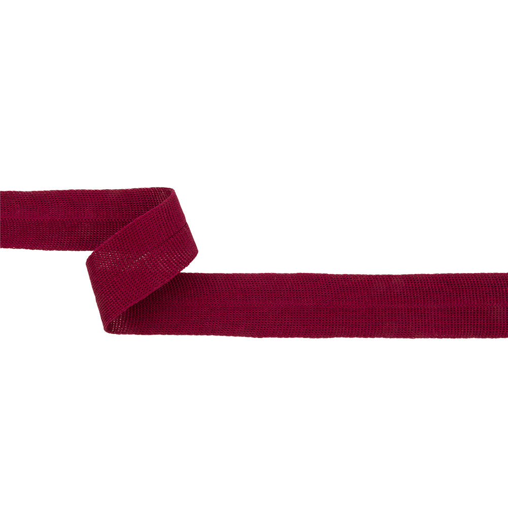 Wine Cotton Knit Foldover Trim - 1.25" Wine Cotton Knit Foldover Trim - 1.25"