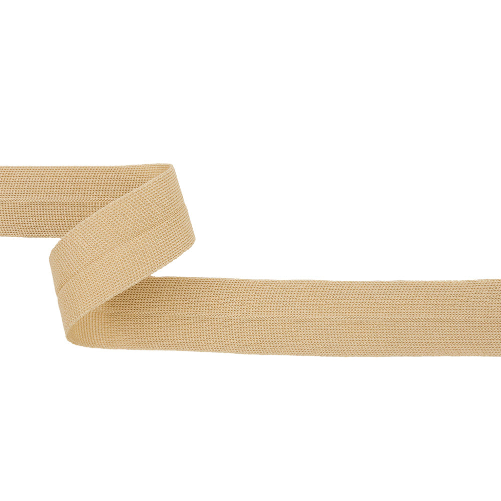 Khaki Cotton Knit Foldover Trim - 1.25" Khaki Cotton Knit Foldover Trim - 1.25"