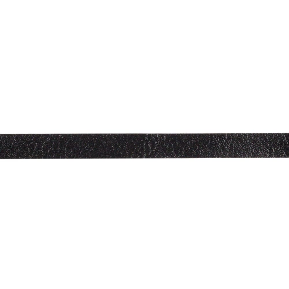 Caviar Textured Faux Leather Tape Trim with Knit Back - 0.25" Detail Caviar Textured Faux Leather Tape Trim with Knit Back - 0.25" Detail