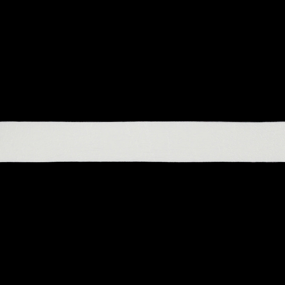 Snow White Textured Double Faced Faux Leather Tape Trim - 0.375" Detail Snow White Textured Double Faced Faux Leather Tape Trim - 0.375" Detail