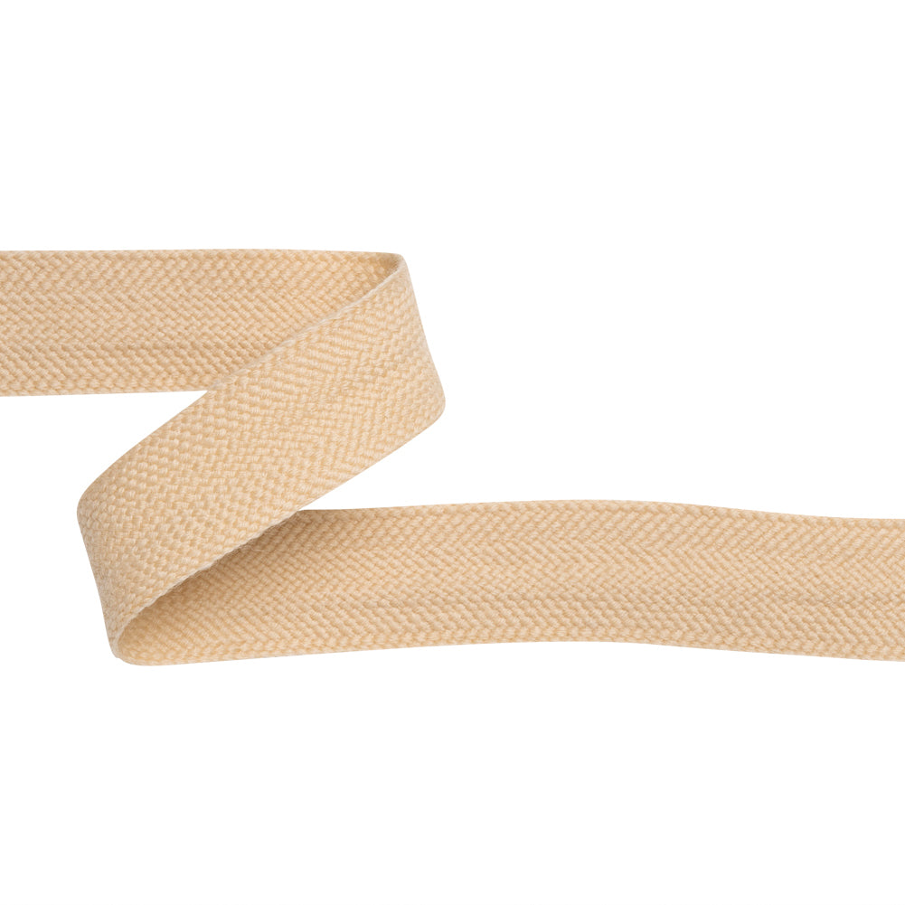 Beige Wool Braided Tape - 1" Beige Wool Braided Tape - 1"