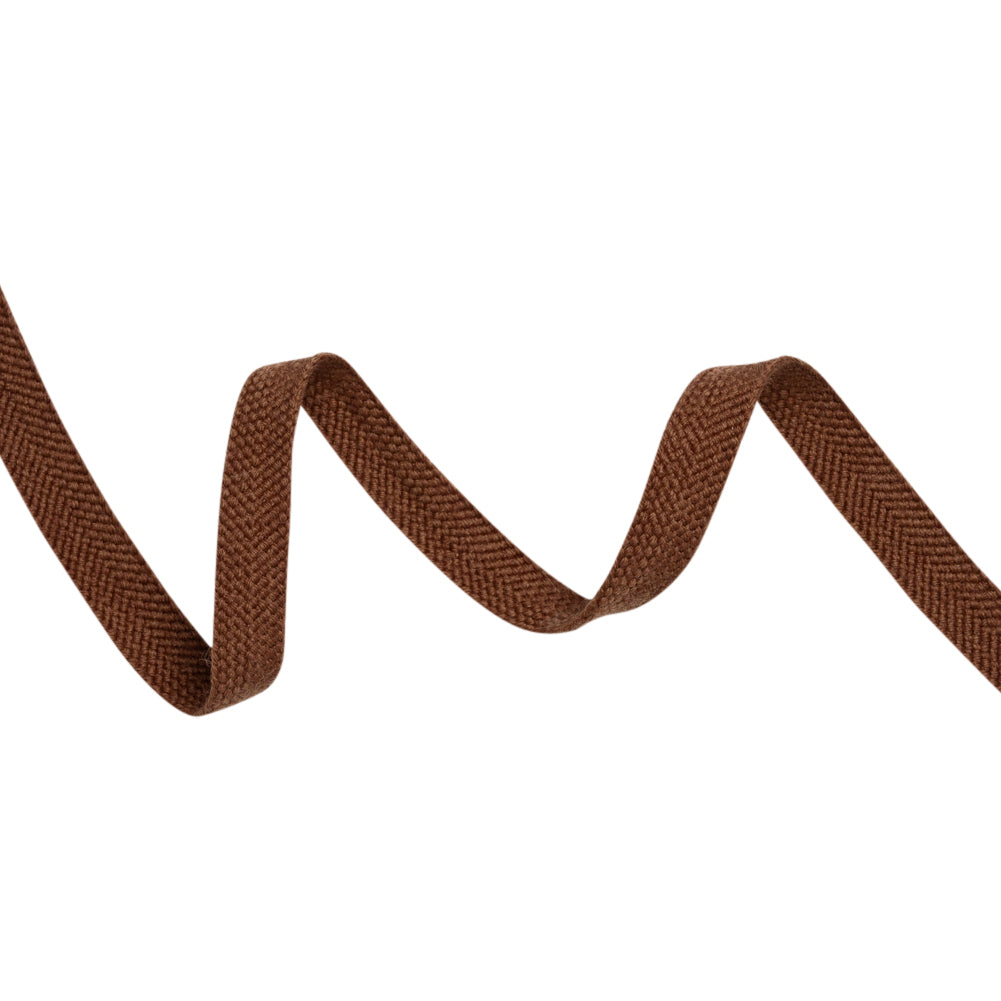 Brown Wool Braided Tape - 0.5" Brown Wool Braided Tape - 0.5"