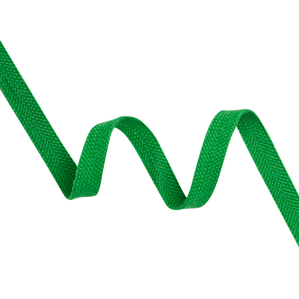 Green Wool Braided Tape - 0.5" Green Wool Braided Tape - 0.5"