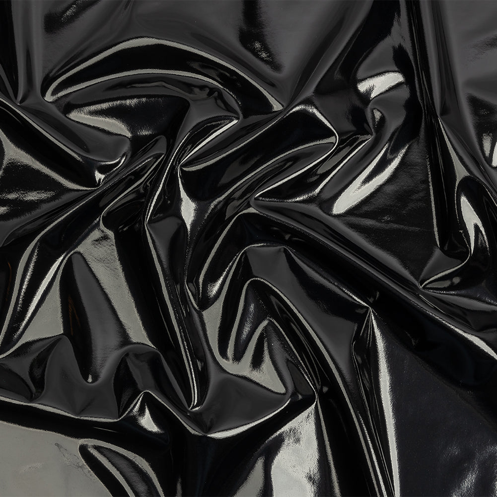 Black Stretch Faux Patent Leather Black Stretch Faux Patent Leather