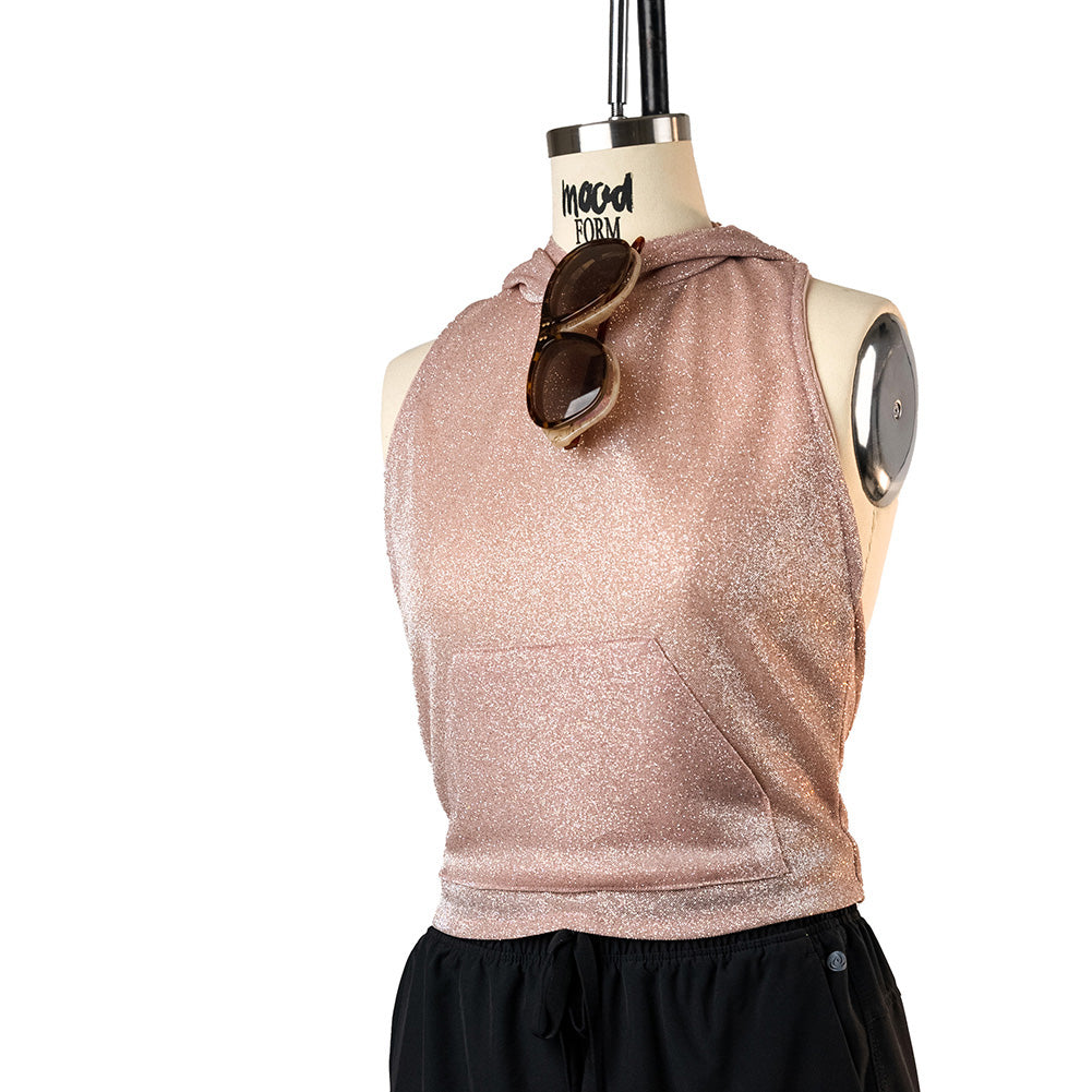 Nylon Knit with All-Over Glitter - Champagne - Sun Streams Collection Nylon Knit with All-Over Glitter - Champagne - Sun Streams Collection