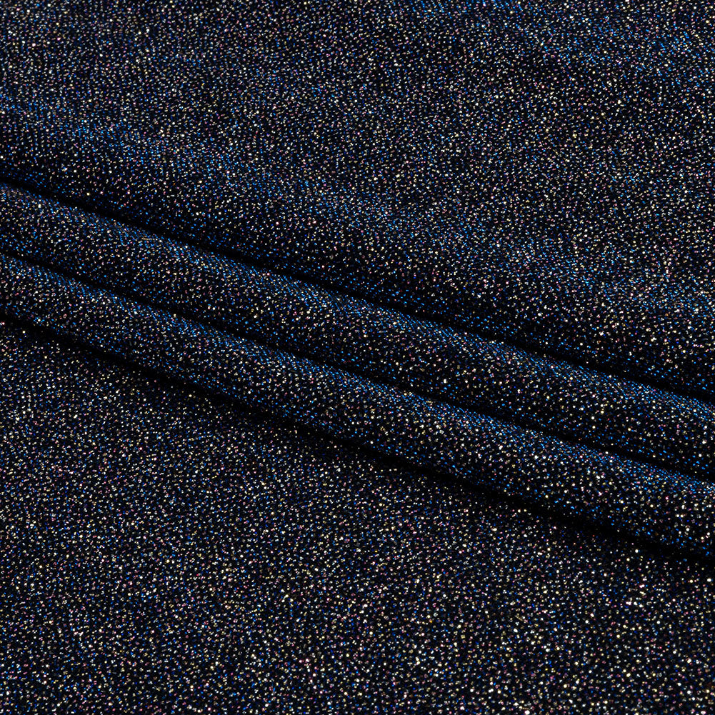 Nylon Knit with All-Over Glitter - Electric Blue - Sun Streams Collection - Folded Nylon Knit with All-Over Glitter - Electric Blue - Sun Streams Collection - Folded
