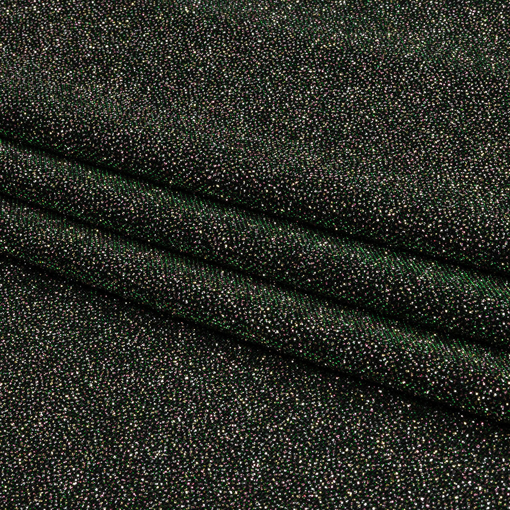 Nylon Knit with All-Over Glitter - Green - Sun Streams Collection - Folded Nylon Knit with All-Over Glitter - Green - Sun Streams Collection - Folded