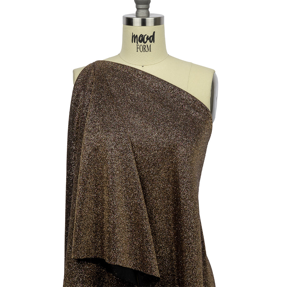 Nylon Knit with All-Over Glitter - Gold - Sun Streams Collection - Drape Nylon Knit with All-Over Glitter - Gold - Sun Streams Collection - Drape