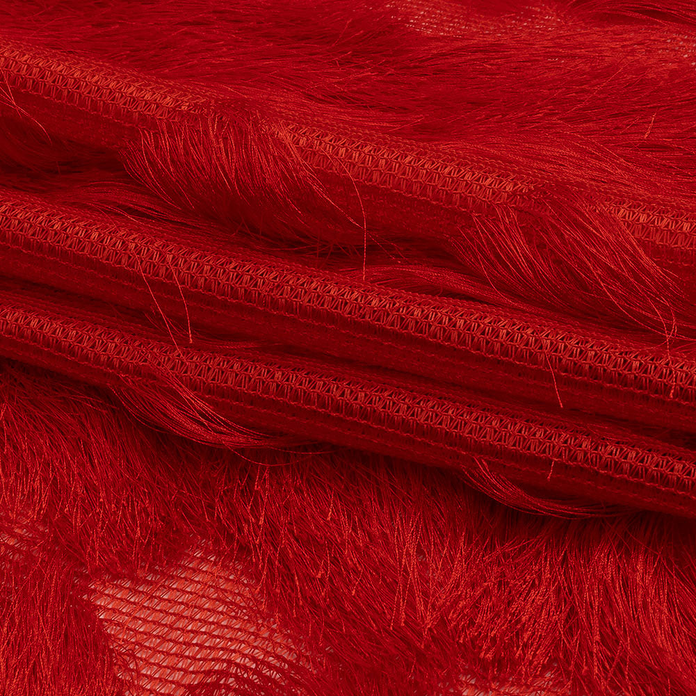 Tango Red Zig Zag Fringe Mesh Tango Red Zig Zag Fringe Mesh