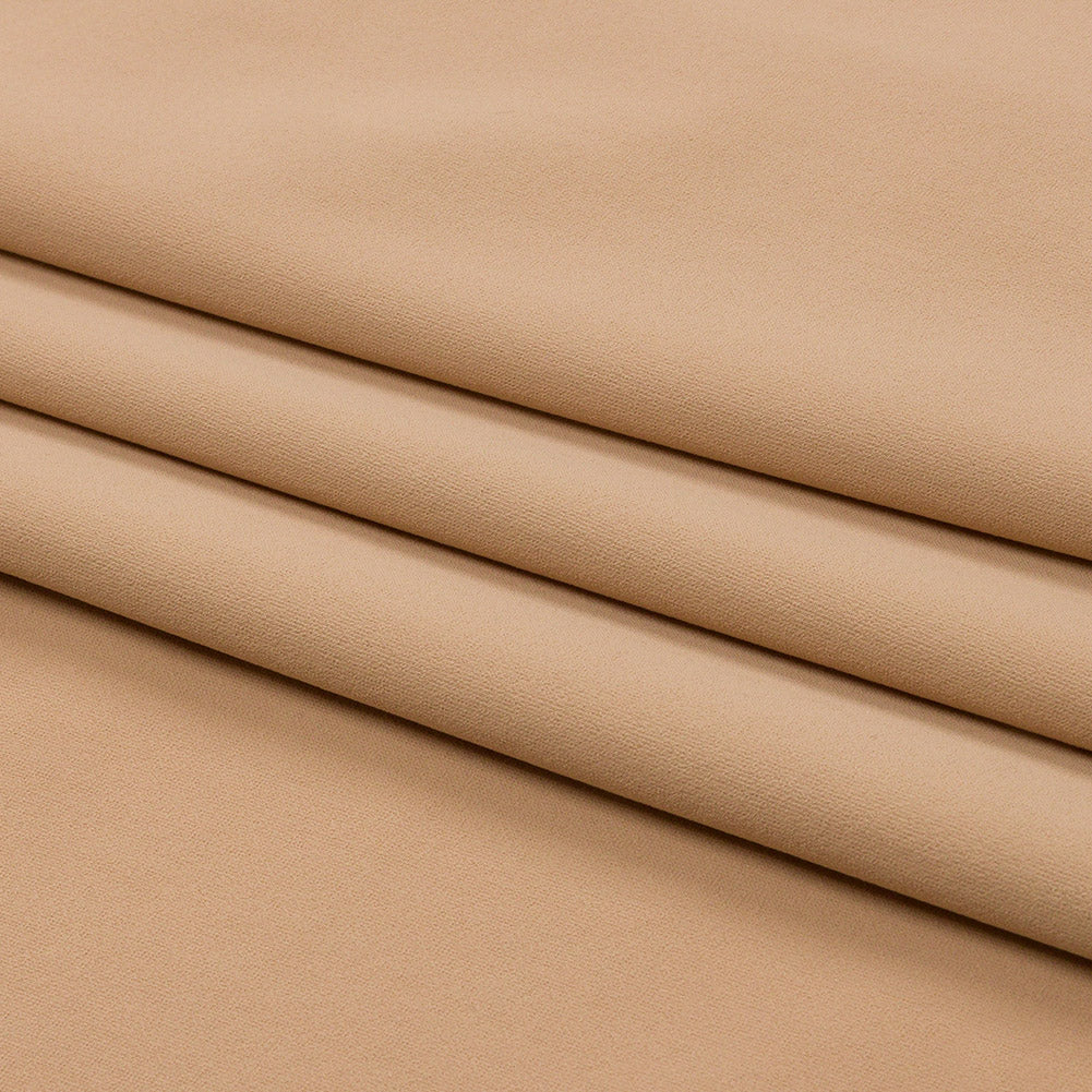 Beige Stretch Nylon Knit Folded Beige Stretch Nylon Knit Folded