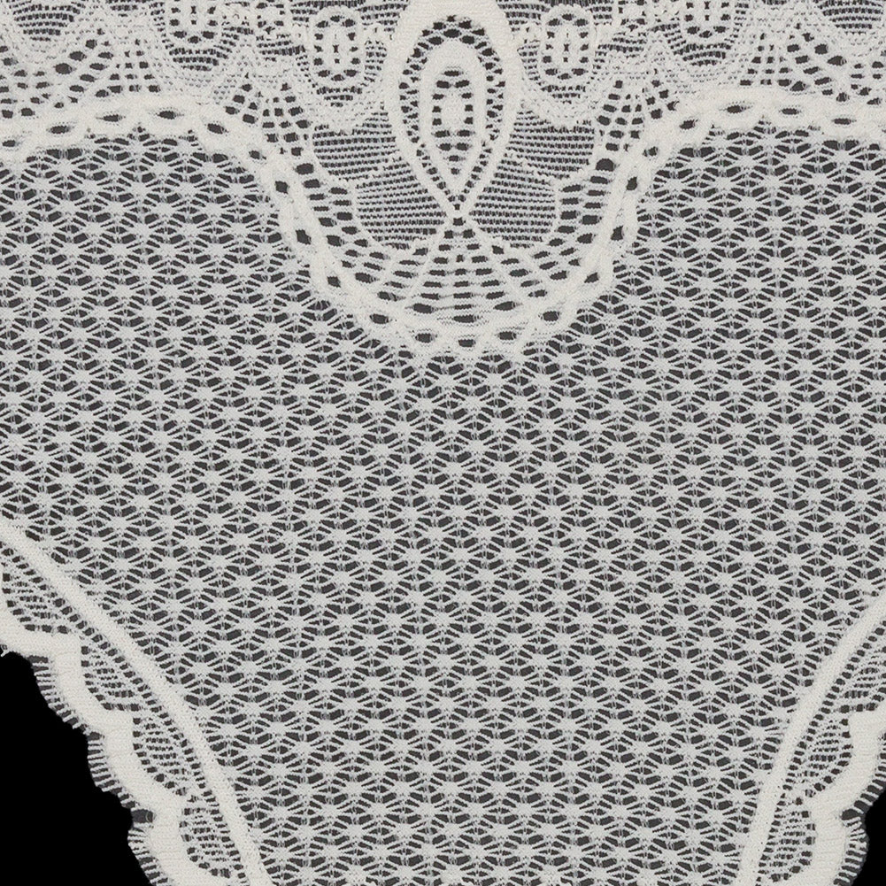 Ivory Stretch Lace Panty Trim Panel - 10.25" x 14.25" Detail Ivory Stretch Lace Panty Trim Panel - 10.25" x 14.25" Detail