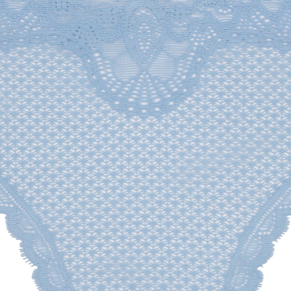 Sky Blue Stretch Lace Panty Trim Panel - 10.25" x 14.25" Detail Sky Blue Stretch Lace Panty Trim Panel - 10.25" x 14.25" Detail