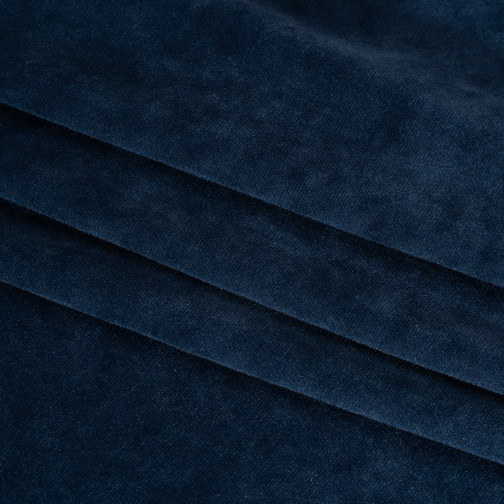 Polyester Velour - Navy Folded Polyester Velour - Navy Folded