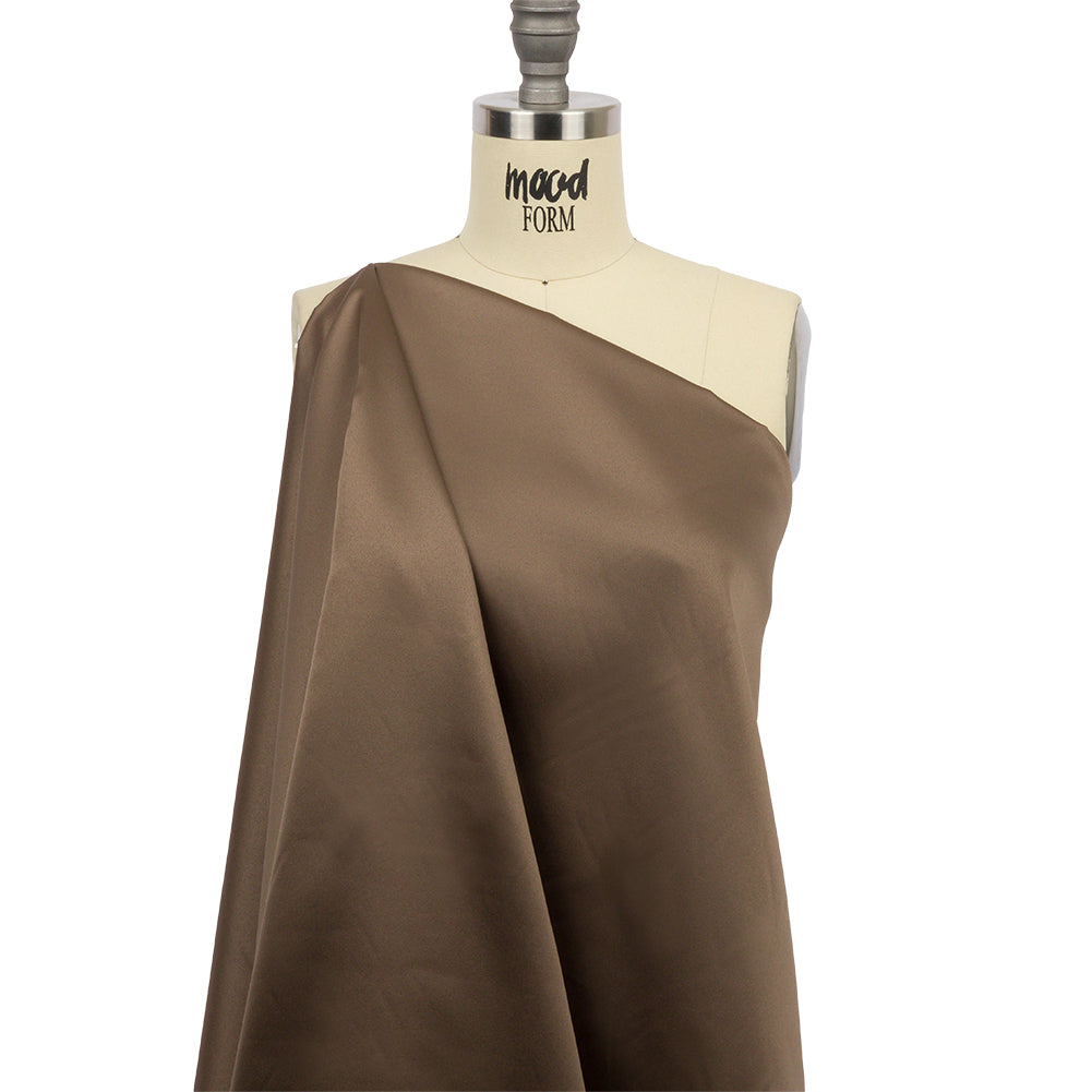 Taupe Polyester Satin Drape Taupe Polyester Satin Drape