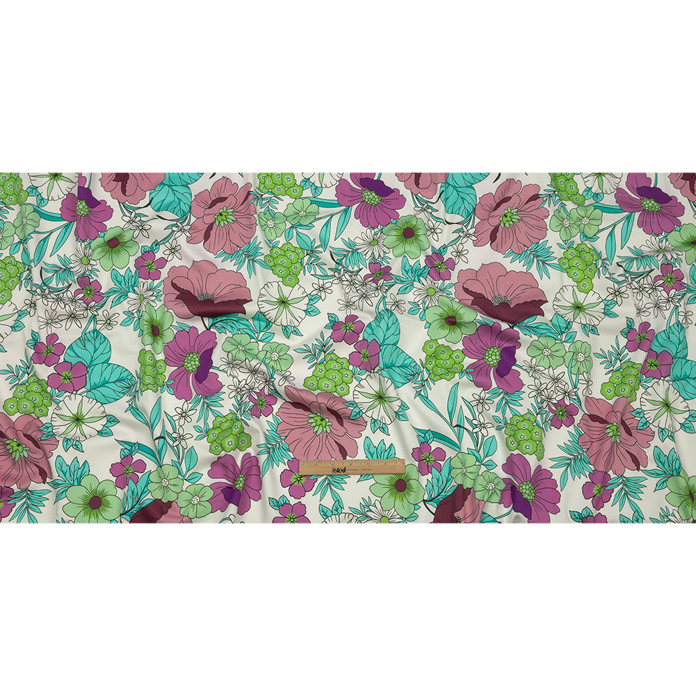 Mood Exclusive Purple Springing Up Stretch Cotton Sateen - Full Mood Exclusive Purple Springing Up Stretch Cotton Sateen - Full