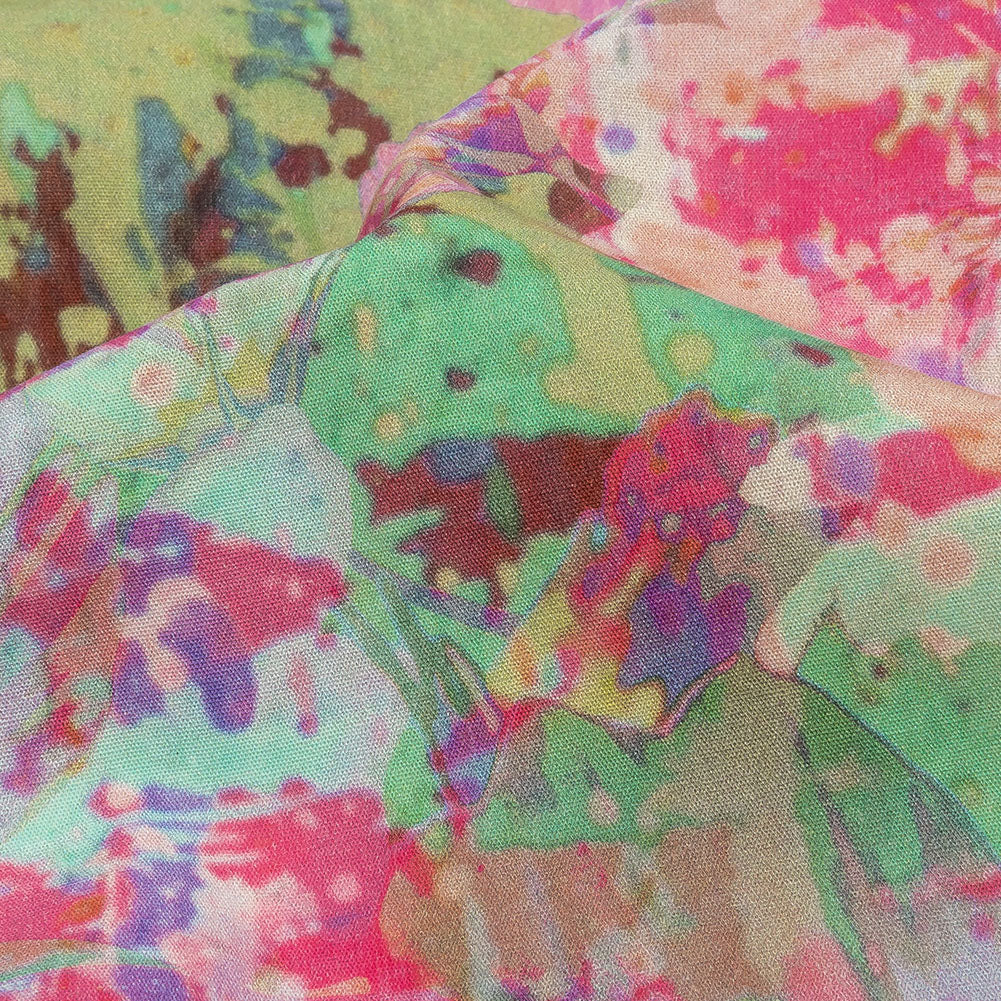 Mood Exclusive Pink Botanical Trip Cotton Poplin - Detail Mood Exclusive Pink Botanical Trip Cotton Poplin - Detail