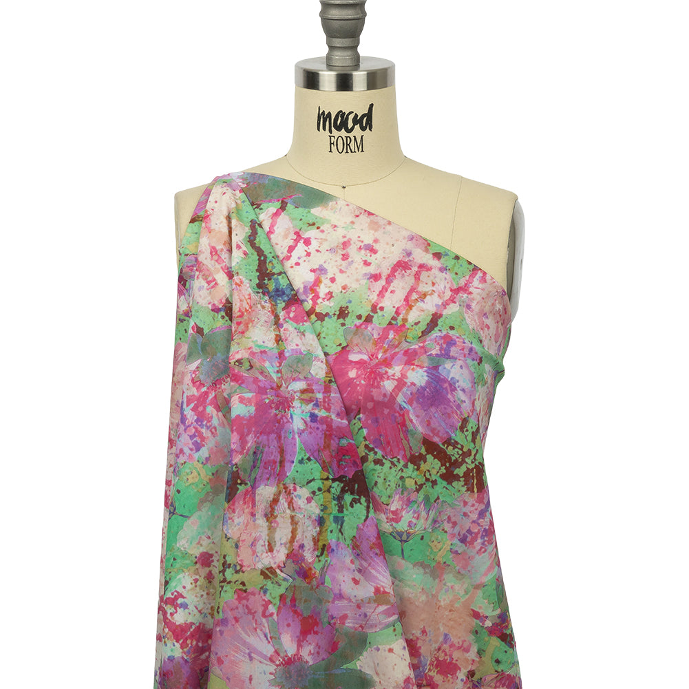 Mood Exclusive Pink Botanical Trip Cotton Poplin - Drape Mood Exclusive Pink Botanical Trip Cotton Poplin - Drape