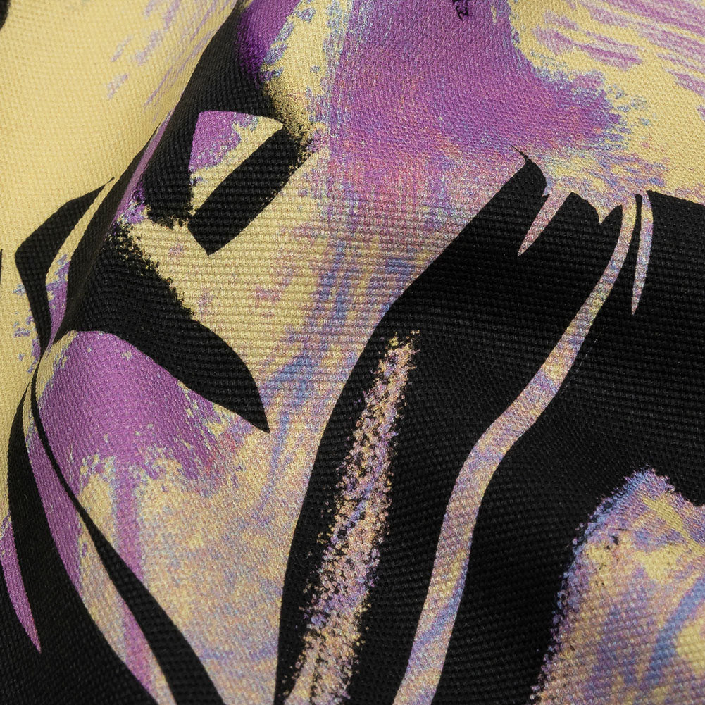 Stretch Cotton Canvas Print - Purple and Yellow Graffiti - Mood Exclusive Graffiti Lane - Detail Stretch Cotton Canvas Print - Purple and Yellow Graffiti - Mood Exclusive Graffiti Lane - Detail