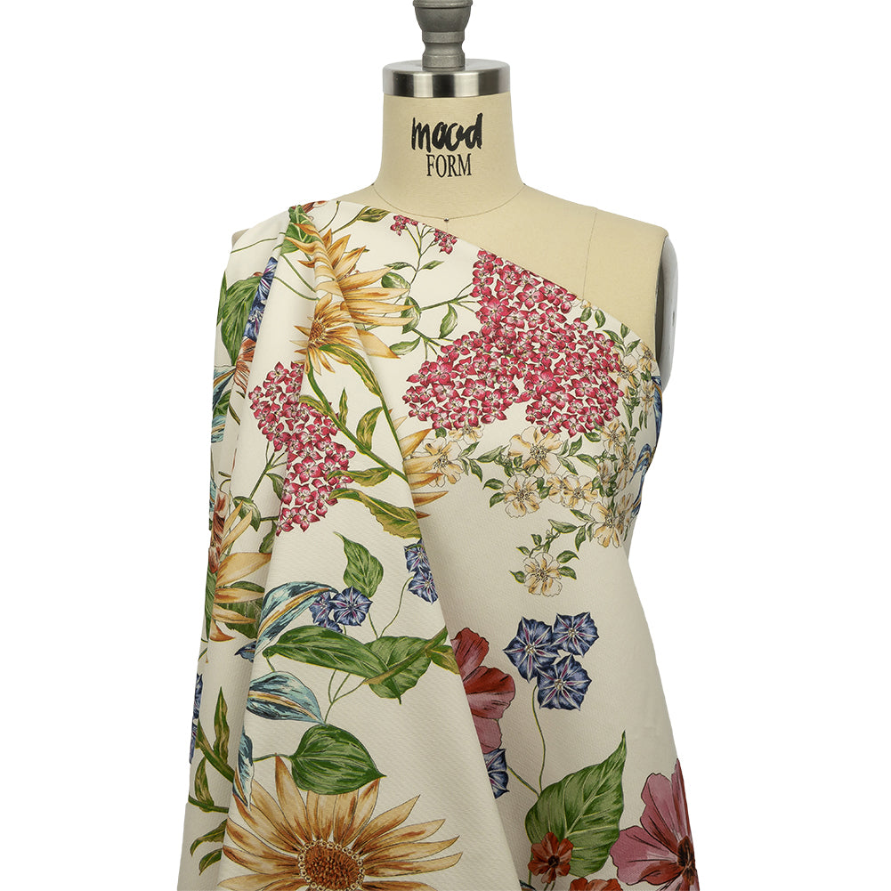 Stretch Cotton Canvas Print - Cream, Red, Yellow and Blue Floral - Mood Exclusive Lucid Dream Stretch Cotton Canvas Print - Cream, Red, Yellow and Blue Floral - Mood Exclusive Lucid Dream